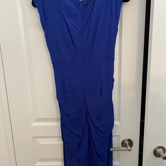 STUNNING Nicole Miller Royal Blue Super Flattering dress. Vintage. - Picture 4 of 12